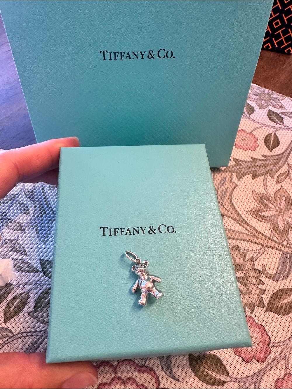 Authentic rare Tiffany and co. Bear charm